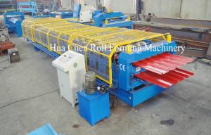 China Forming Speed 8-12m/Min Double Layer Roof Forming Machine Shaft Diameter 76mm on sale