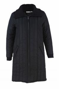  Lapel Collar Ladies Long Down Coat With Zipper Winter Warm Coat Manufactures
