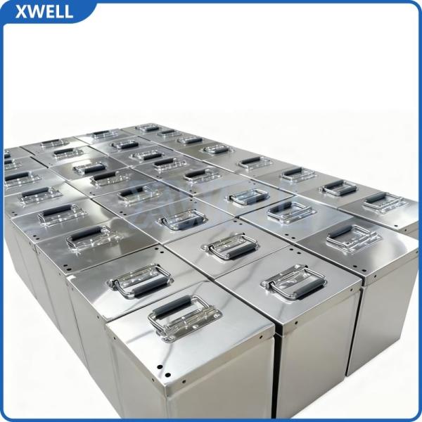 IP65 Waterproof 0-Weld Design Stainless Steel Battery Case for 6V-72V Lithium Battery Boxes
