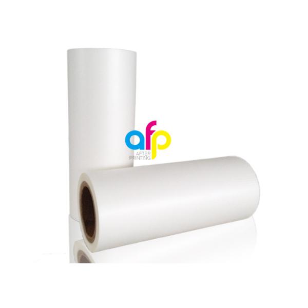 High Grade Matte Film Lamination , White Bopp Thermal Film For Paper / Paperboard