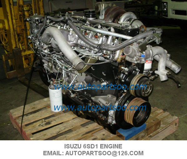 Isuzu 6SD1 Engine Assy Used Japanese Engine 6WG1 6HK1 6HK1T 6RB1 6SD1 6BG1 6BG1T 6BD1  Diesel Engine