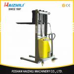 Low price material handling tools China 1000kg semi-electric stacker manufacture