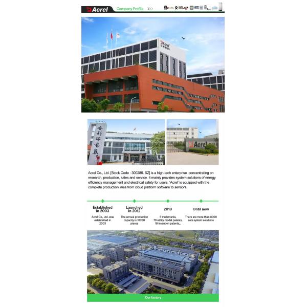 Acrel AGF-M20T Multi Circuit Dc Monitoring Device Photovoltaik Energy Manager Multi Channels Solar PV String Monitor