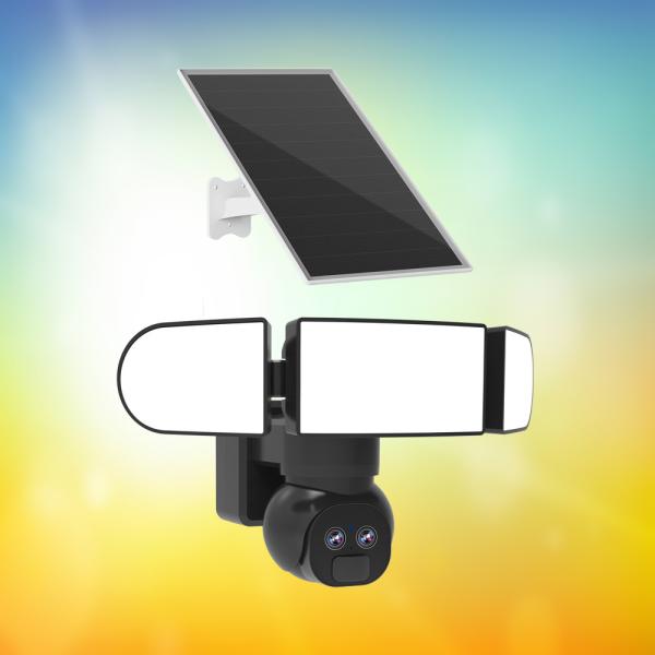 6MP 4G Solar Security Camera 8W Solar Panel 19200mAh Battery Powered