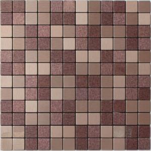 China Light Purple Beige Solid Face Metallic Mosaic Tiles Self Adhesive on sale