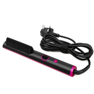  Negative Ions Electric Hair Brush Anti Scald Hair Straightener Brush Manufactures