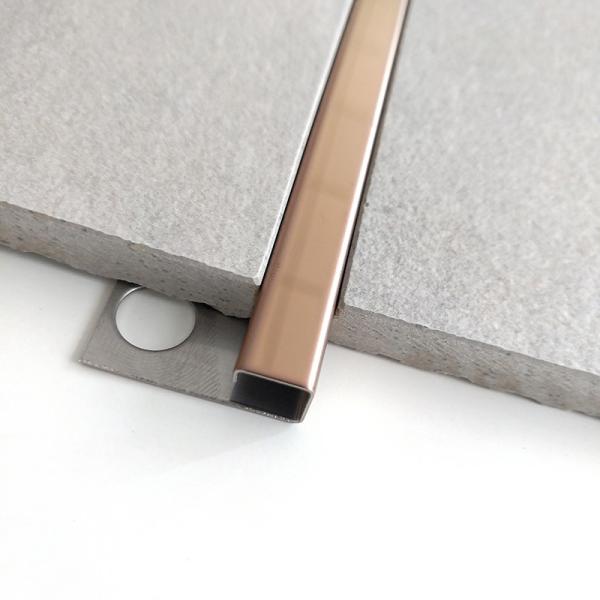 T Shape Stainless Steel Divider Strips Floor Divider Round Edge