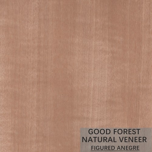 Natural Anigre Wood Veneer Sheets Specially Figured Grain Red Color