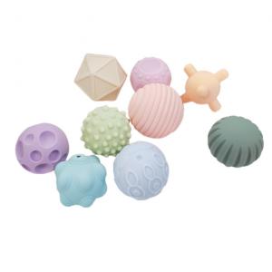  Soft Textured Multi Silicone Sensory Ball Toys Montessori Toys for Babies Manufactures