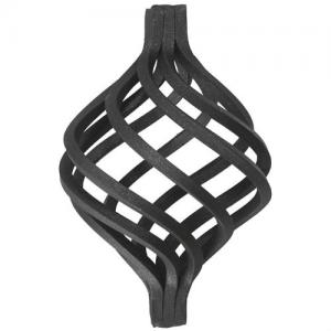  Easy To Weld Ornamental Iron Parts Forged Wrought Iron Baskets / Bird Nest Manufactures