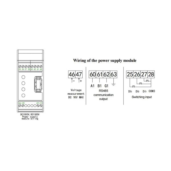 1000v Acrel Solar Panel Combiner Box Pv System Dc Energy Meter