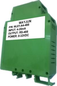  WAYJUN one channel Analog  signal to RS485 Converter A/D Converter  0-5V to rs232 with Modbus 12bits Manufactures