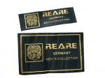 Custom Embroidered Plain Clothing Woven Labels, Name Label For Bags, Shoes, Hats