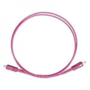 China Purple SC To SC Fiber Patch Cable OM4 Multimode Fiber Optic Cable 2.0MM on sale