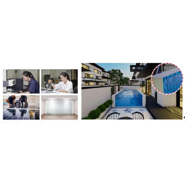 Salt Chlorinator and Underwater Light Prefabricated Container for Steel Swimming Pool