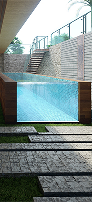 Family Sports Above Ground Fiberglass Portable Endless Swimming Pool with Fliter Pump