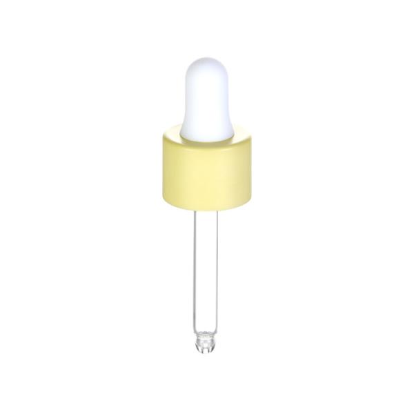 Screw on Cosmetic Glass Dropper Pipette with Smooth Aluminium Cap