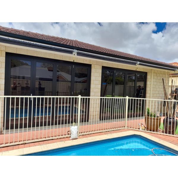 Manual Automatic Open Powder Coated Bifold Doors Aluminium For Home