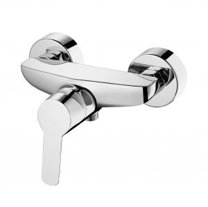  Mirror Chrome Contemporary Shower Mixer Faucet With 35mm Ceramic Cartridge Manufactures