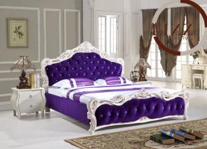  Home Furniture Queen Size Fabric Bed A8122 Manufactures