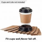 Light Weight Sleeve Flexo Printing For Coffee Cup Kraft Paper Packaging Box