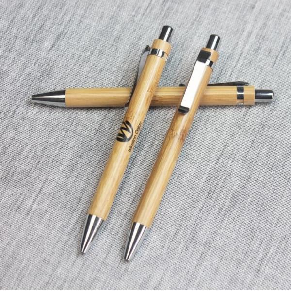 Free sample bamboo pen manufacturer promotional classic wooden ball pen