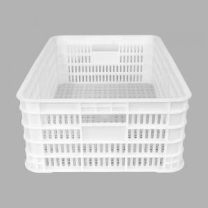  Customized Logo Stackable Plastic Storage Basket for Supermarket Display and Storage Manufactures