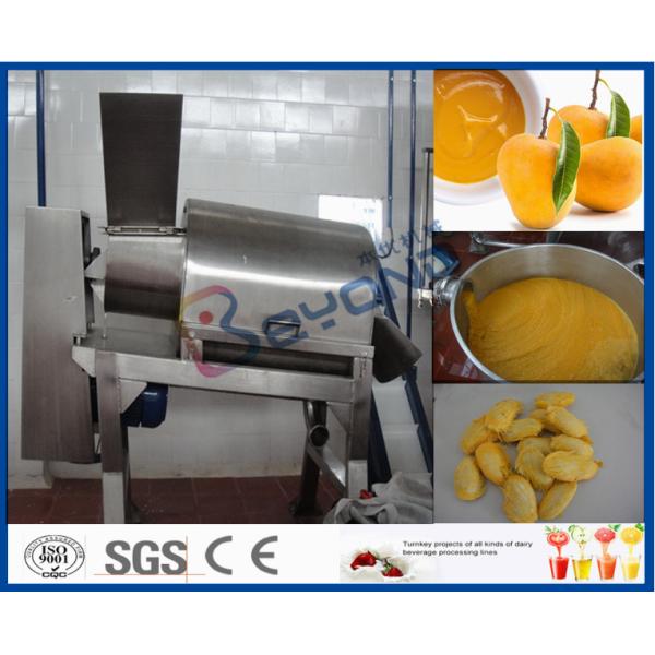 Stainless Steel Mango Processing Plant With Double Stage Pulper 5T Per Hour