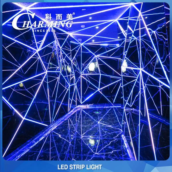 Ultra Thin Flexible RGB LED Strip Lights 5000x10x3MM For Hotel