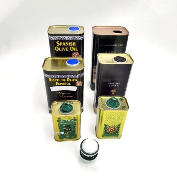 DADI Food Grade Tinplate Rectangular Food Oil Tin Can Extra Virgin Olive Oil 1.6