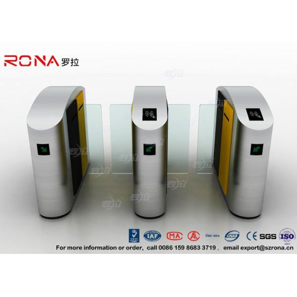Turnstile Barrier Gate Waist Height RFID Turnstile Security Systems Automatic Flap Barrier Turn Style Door