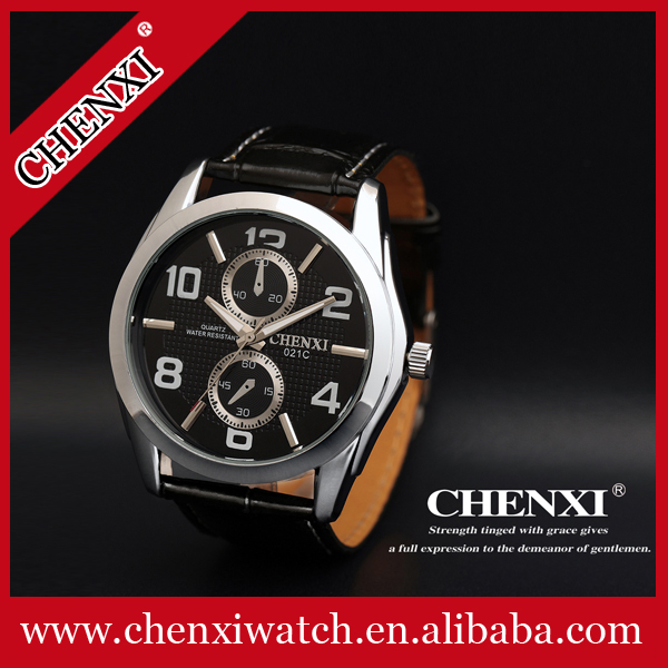 L021C Japan Movement Stainless Steel Watch Vintage Leather Watches for Business Man 3ATM Water Resistant Quartz Watch