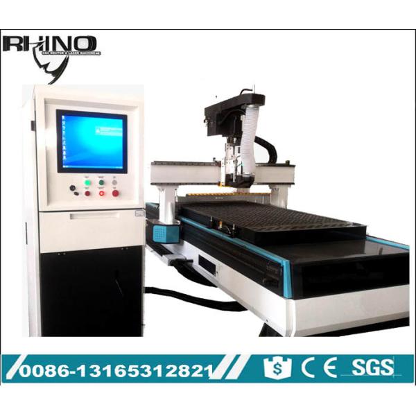 Wood CNC Router Engraver , ATC CNC Router with NK260 Program Automatic Linear Tool Changer Type