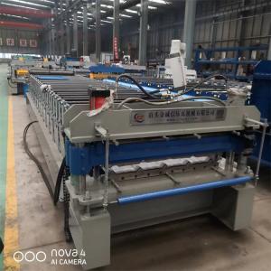 China PPGL Roof Panel Roll Forming Machine 15m/Min Roof Tile Forming Machine on sale