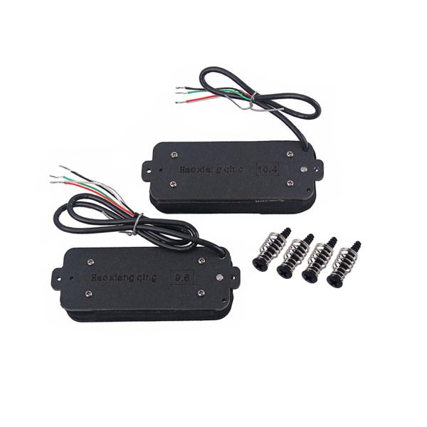 Alnico V 8 Strings Humbucker Pickups Adjustable Hexagon Nut Double Coil Pickup Set Vintage