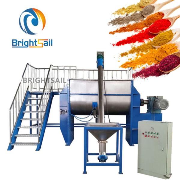 Masala Spice Powder Machine Seasoning Flour Ribbon Blender Equipment Stable