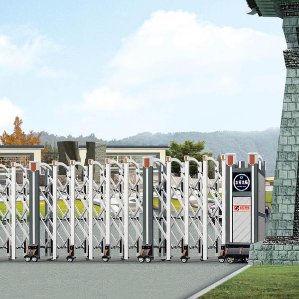 Aluminum Welded Portable Road Electric Retractable Door Automatic Outdoor Gate