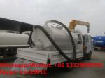 ISUZU brand fecal suction truck with mobile telescopic boom for sale，Factory