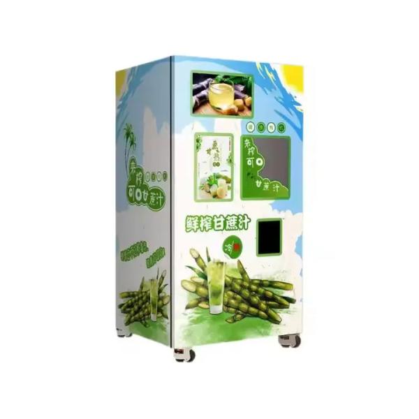 Super March New Designs Fresh Sugar Cane Vending Machine Automatic with Cleaning System