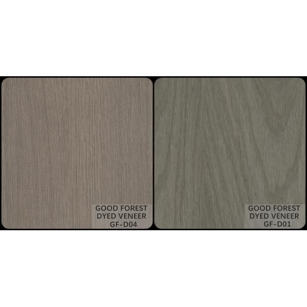 Grain Dyed Wood Veneer Natural American Oak Veneer Bleaching