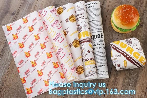 greaseproof/kraft wrapping paper,wrapping brown kraft paper High Grade Greaseproof paper,burger wrap brown kraft greasep