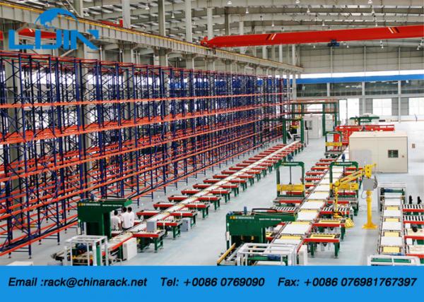 Upright Heavy Duty Storage Racks For Warehouse Storage Systems Blue And Orange