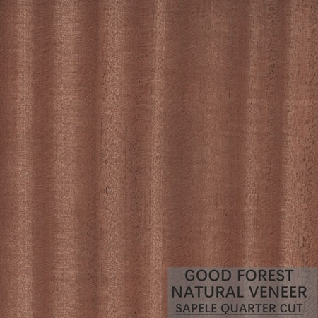 Natural Sapele Wood Veneer Figured Wood Grain Veneer For Decoration