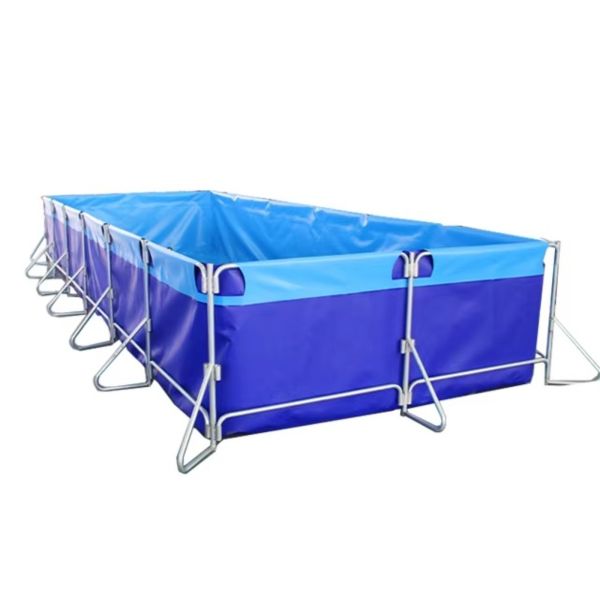 UV Resistant Flexible Water Tank with 0.9mm Thick Fabric for Biological Farming and More Than 10 Years Service Life
