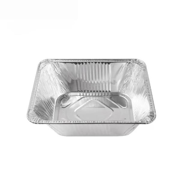Heavy Duty Aluminum Foil Food Containers Disposable Deep Takeaway Pan With Foil Lid