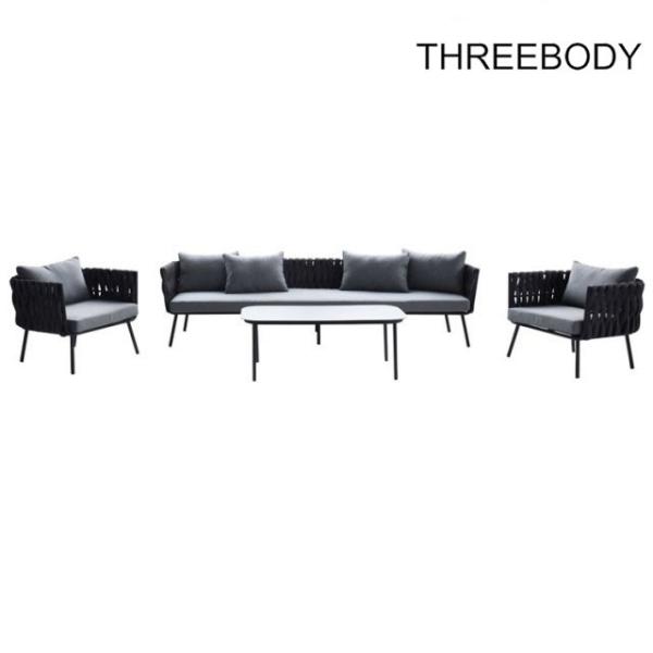 Wicker / Rattan Outdoor Patio Furniture Sets , 6 Seater Outdoor Garden Sofa Sets