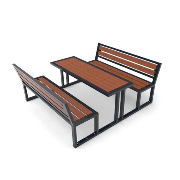 Garden Furniture L2000*W1700*H800mm Camping Table And Bench Set