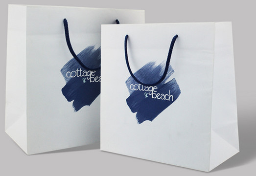 Luxury Shopping Paper Bags with Your Own Logo Printing Paper Bags