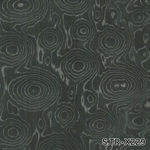 Reconstituted Black Walnut Burl Wood Veneer WTB-X2043 0.15-0.55mm For Indoor Decorative Board