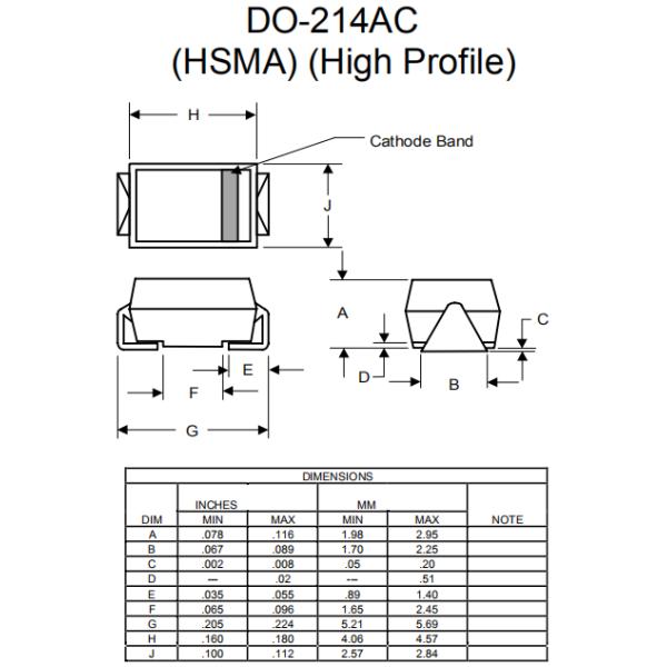 FS2A THRU FS2M Dual Channel Mosfet Forward Current -2.0 Ampere